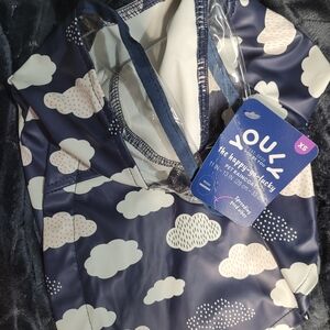 Youly Navy Cloud Dog Raincoat